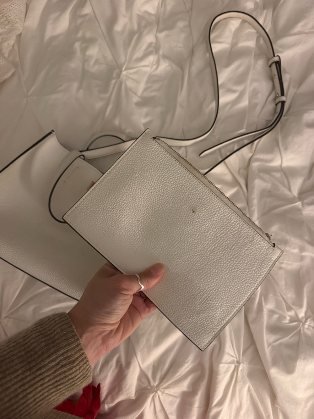 kate spade New York Sam white satchel - Picture 3 of 6